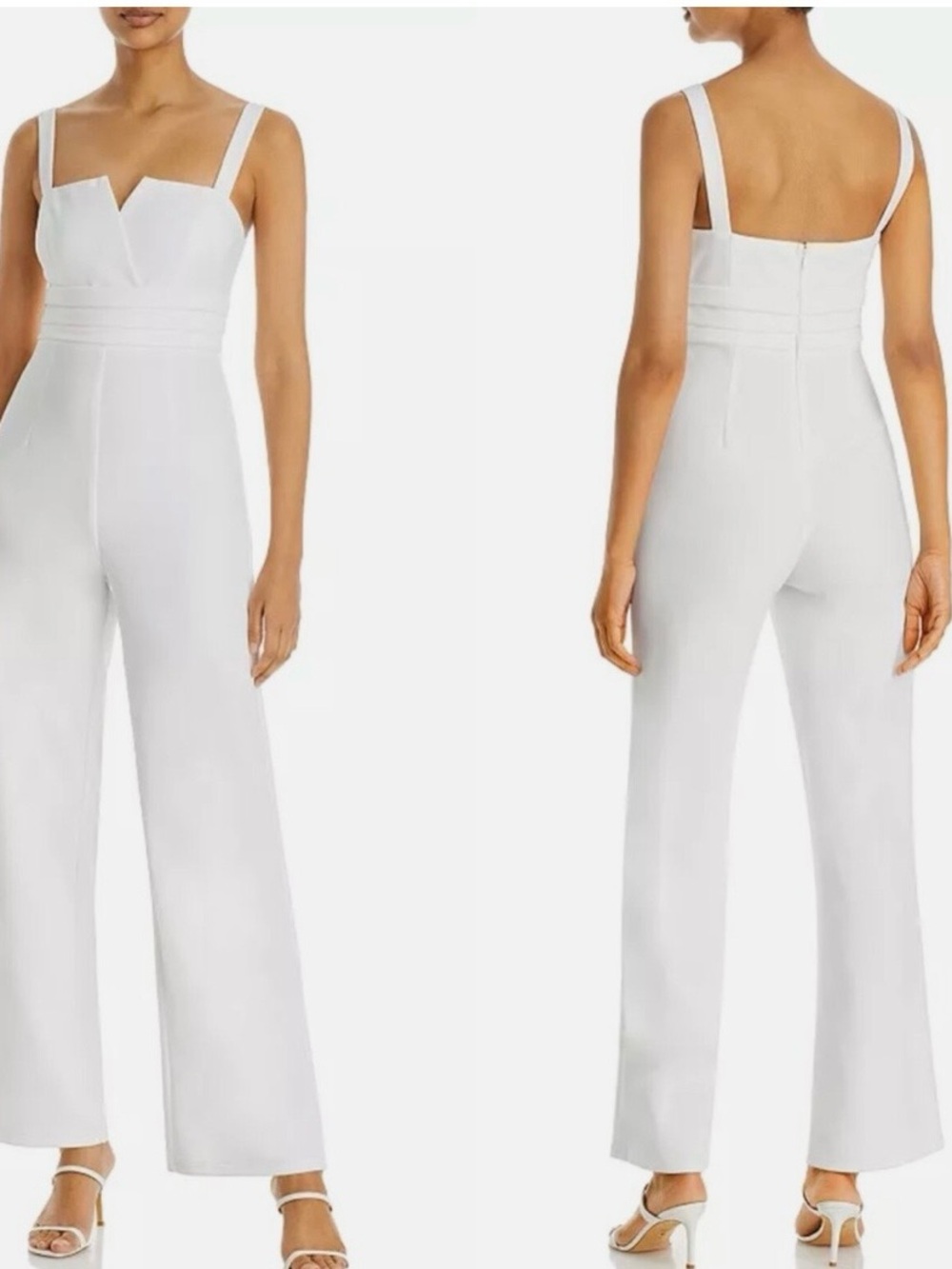 Aqua white jumpsuit